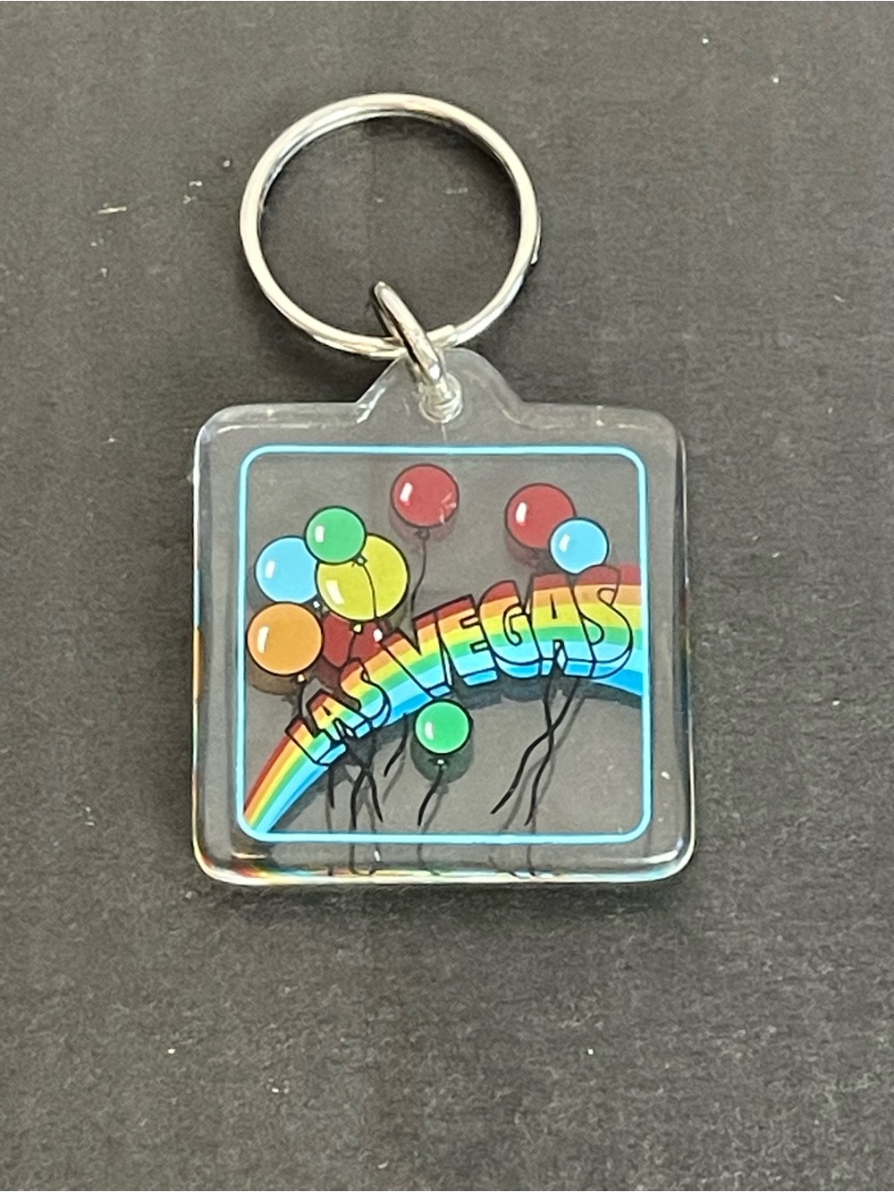 Las Vegas Rainbow Balloon Keychain